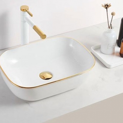 Chậu rửa lavabo đặt bàn hình chữ nhật rẻ đẹp nhiều mẫu