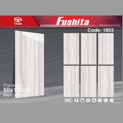 Gạch ốp lát cao cấp bóng kính KT 60x120  Tasa 1803