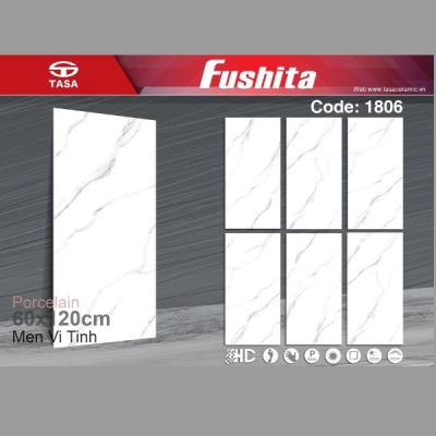 Gạch ốp lát cao cấp bóng kính KT 60x120  Tasa 1806