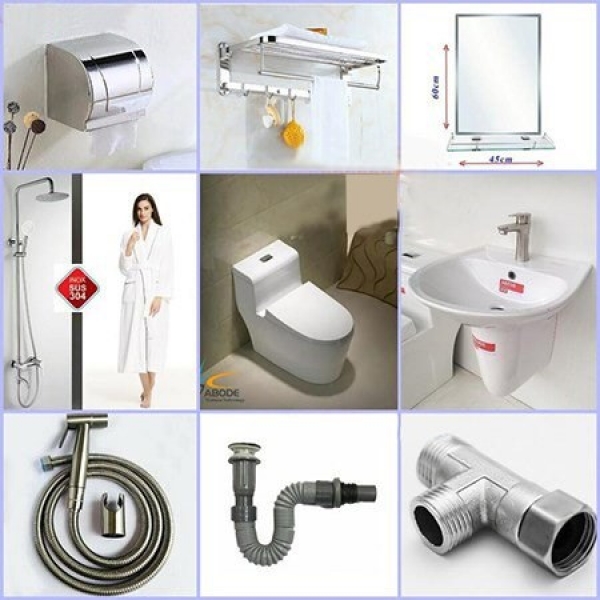 Combo thiết bị vệ sinh cao cấp giá rẻ AB102T